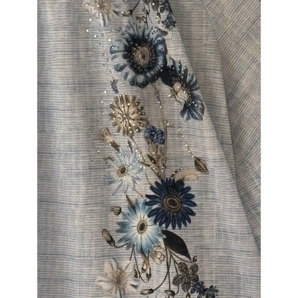 Avenue Light Blue Womens Shirt Skirt 18/20 Pre-Owned - Picture 6 of 16